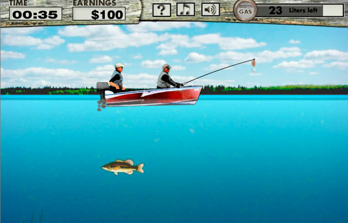 Bass Fishing Pro мини игра про рыбалку
