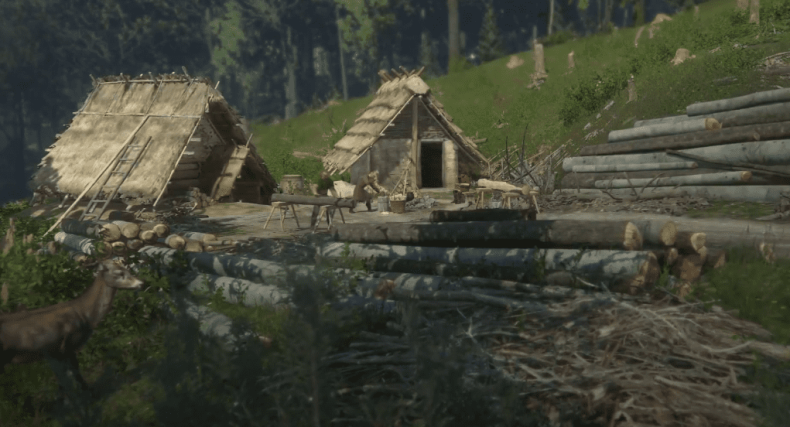 Лагерь лесорубов
