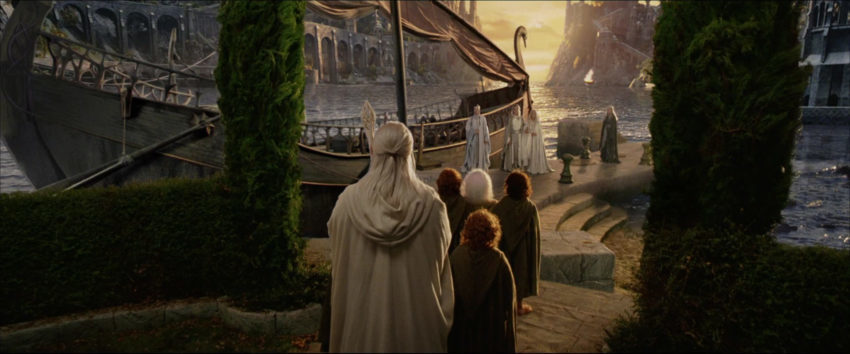 Куда отправился Фродо в конце The Lords of the Rings